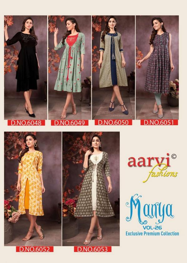 Aarvi Manya 26 Fancy Pattern Kurtis Edition